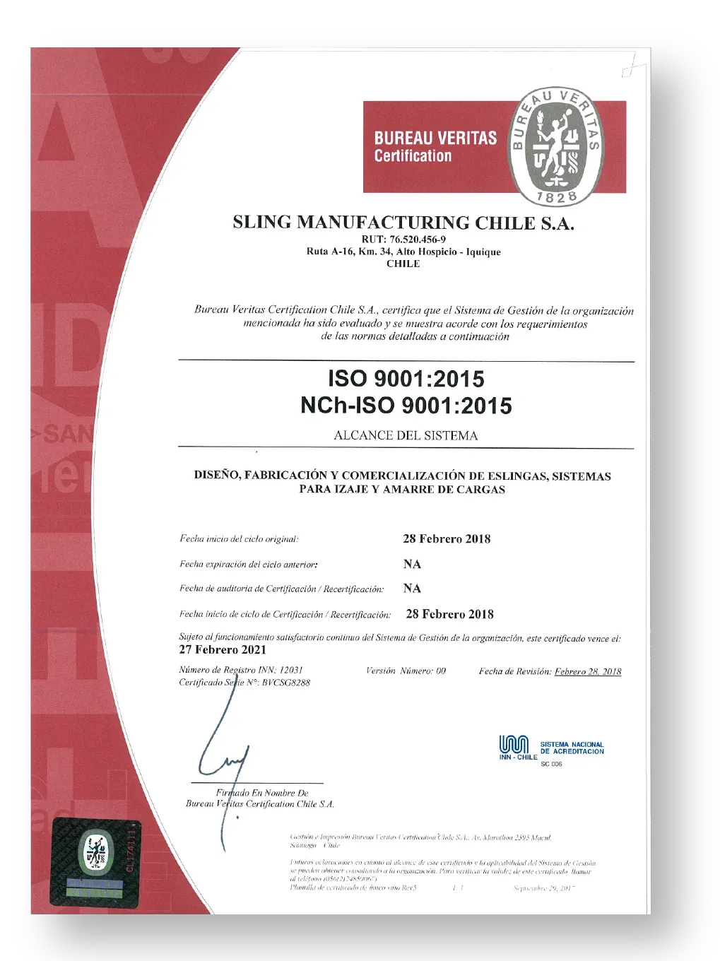 Certificación